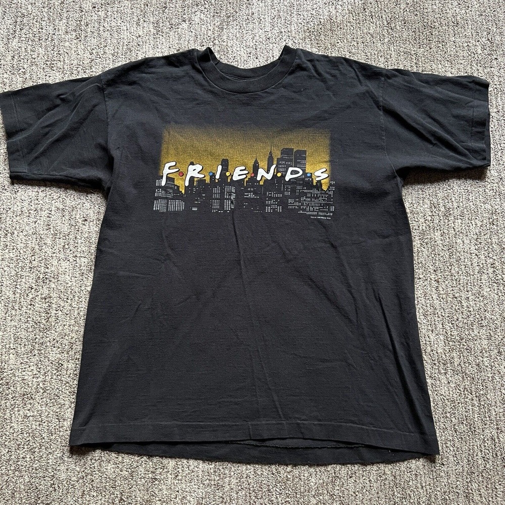 Vintage 90’s Friends T Shirt 1995 TV Promo Warner Bros Original Men’s Size L